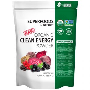 MRM, Clean Energy Orgânico em Pó, ponche de frutas, 4,2 oz (120 g)