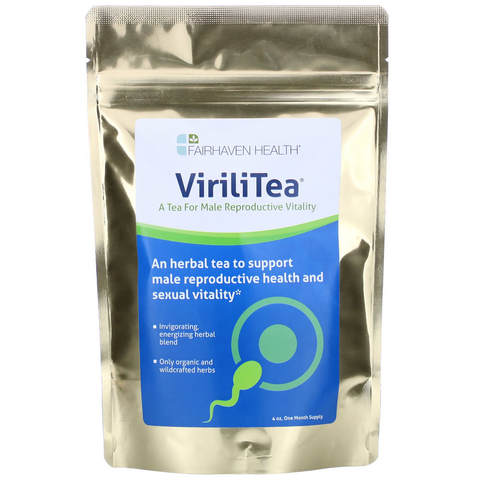 Fairhaven Health, ViriliTea para homens, 4 oz