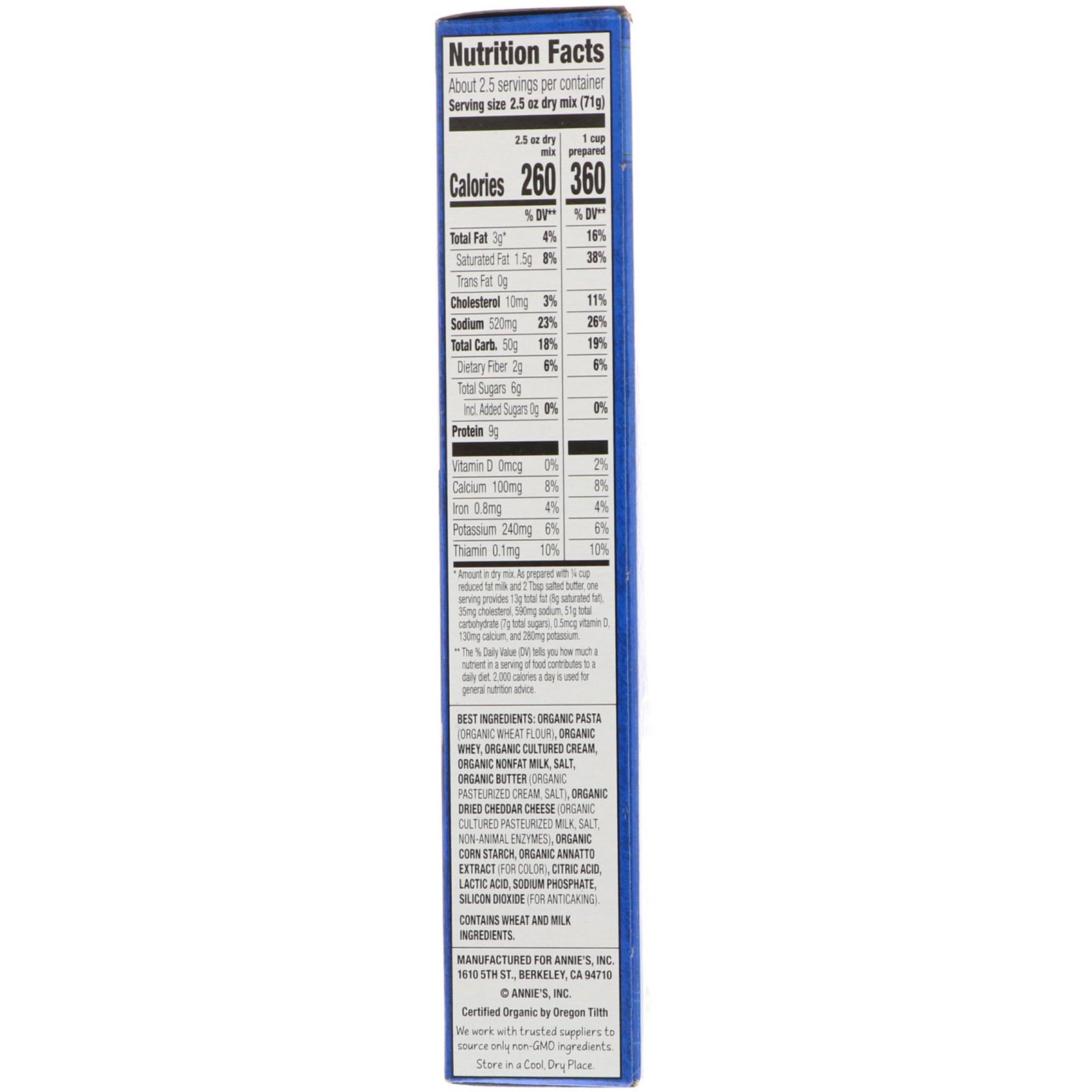 Annie's Homegrown, Organic Macaroni & Cheese, Classic Cheddar, 6 oz (170 g) - Imagem 2