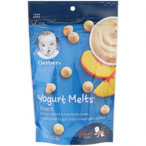 Gerber, Yogurt Melts, Pêssego, Bebês, A Partir de 8 Meses, 28 g (1 oz)