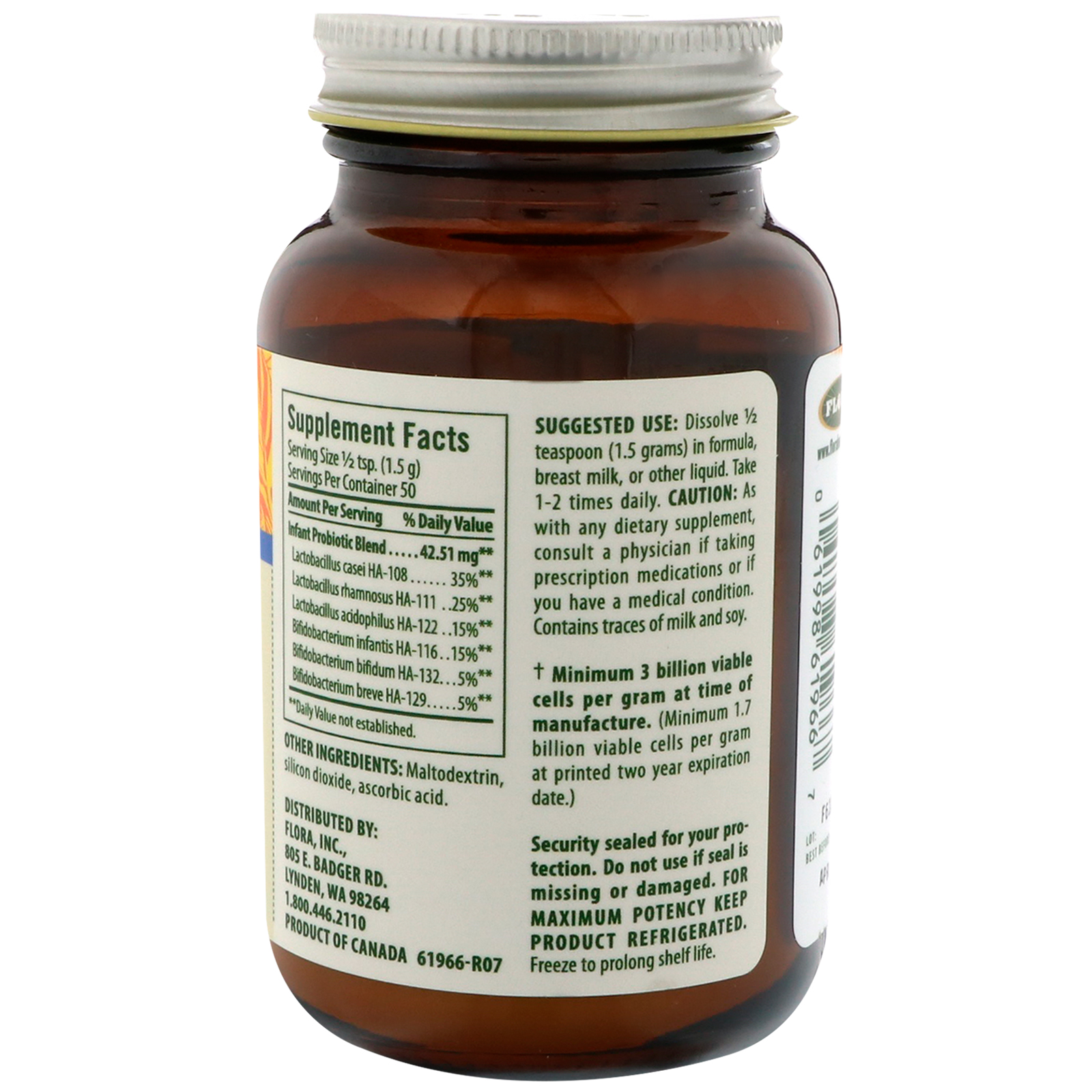 Flora, Probiótico para Crianças Pequenas, 2,64 oz (75 g) (Ice) - Imagem 2