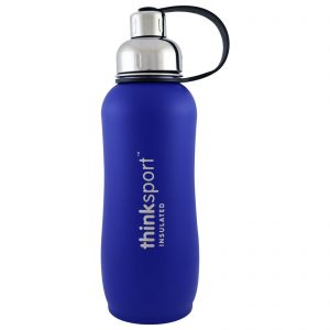 Think, Thinksport, Garrafa Térmica Esportiva, Azul, 25 oz (750ml)