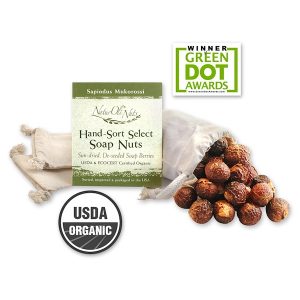 NaturOli, Nozes de Saponária Orgânicas Selecionadas Manualmente com 1 Saco Musseline com Cordinha Retrátil, 4 oz
