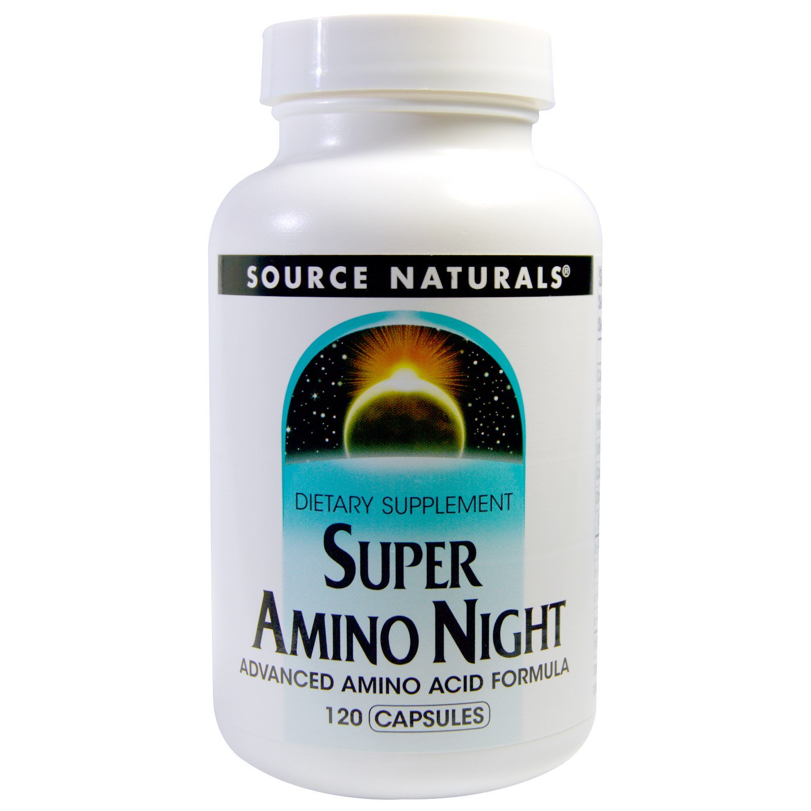 Source Naturals, Super Amino Night, 120 Cápsulas
