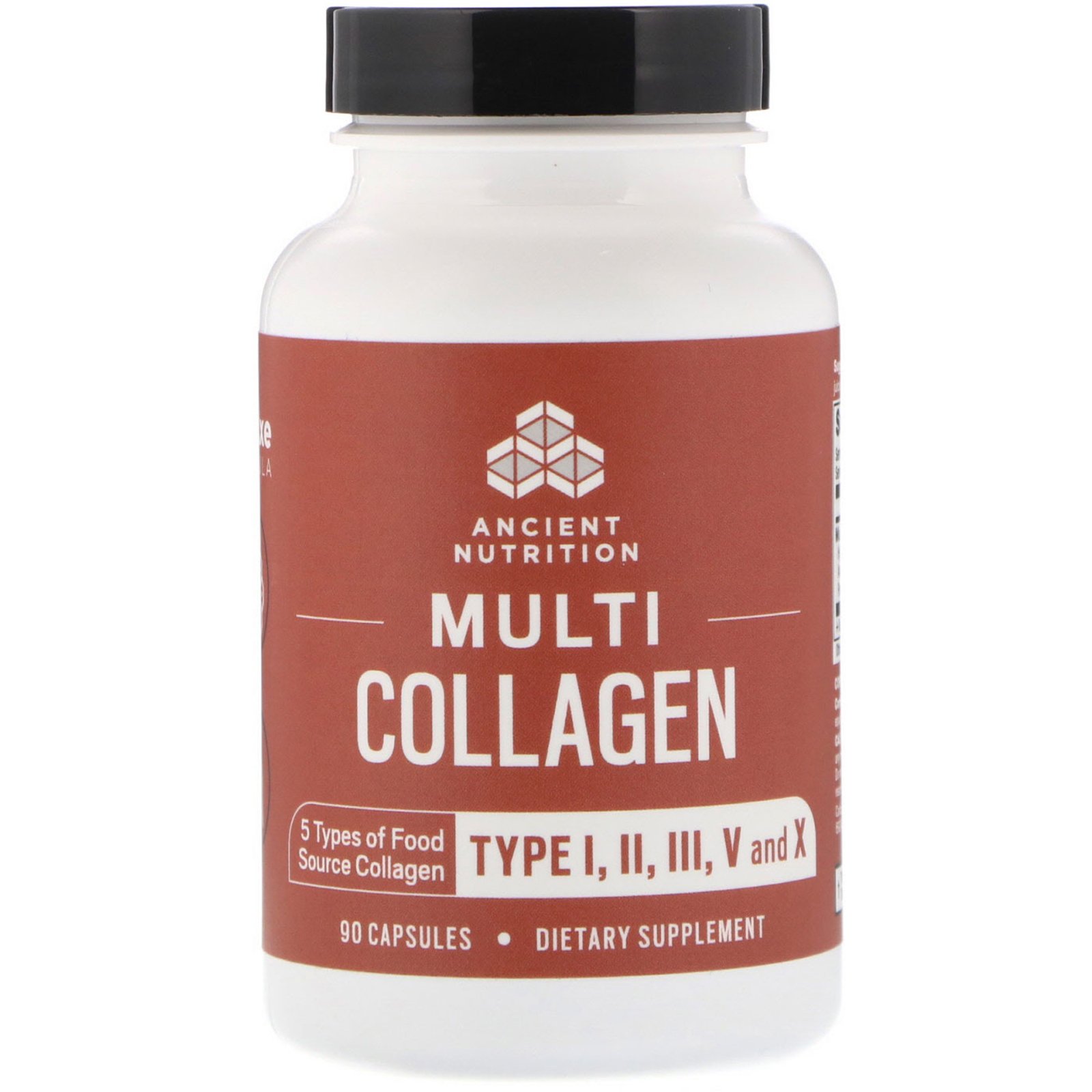 Dr. Axe / Ancient Nutrition, Multi Colágeno, 90 Cápsulas