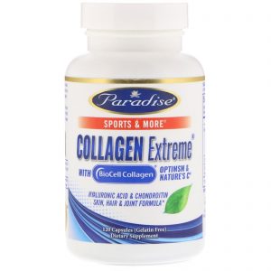 Paradise Herbs, Colágeno Extremo com Colágeno BioCell, 120 Cápsulas