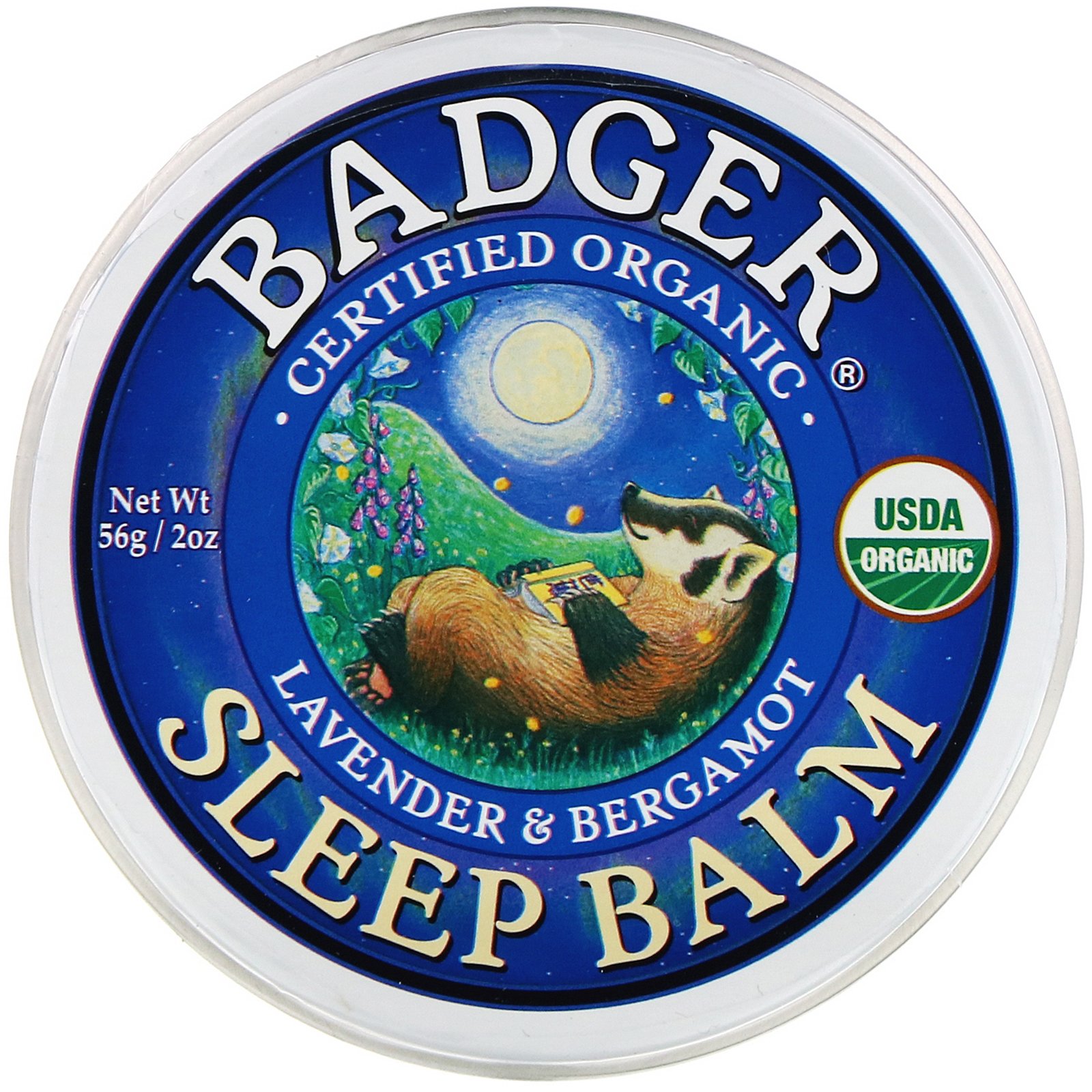 Badger Company, Organic Sleep Balm, Lavender & Bergamot, 2 oz (56 g) - Imagem 3