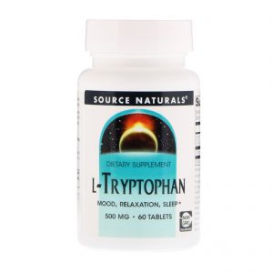 Source Naturals, L-triptofano, 500 mg, 60 Comprimidos