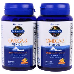 Minami Nutrition, Supercritical, Omega-3 Fish Oil, 850 mg, Sabor Laranja, 120 Cápsulas Softgel Cada