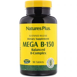 Nature's Plus, Mega B-150, Complexo B Equilibrado, 90 Comprimidos