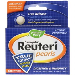Nature's Way, Primadophilus Reuteri Pearls, 60 Cápsulas Softgel