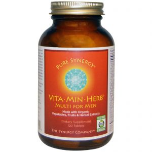 The Synergy Company, Vita·Min·Herb, Multivitamínico para Homens, 120 Comprimidos