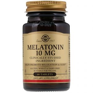 Solgar, Melatonina, 10 mg, 60 Comprimidos