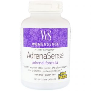 Natural Factors, WomenSense, AdrenaSense, Fórmula Adrenal, 120 Cápsulas Vegetarianas