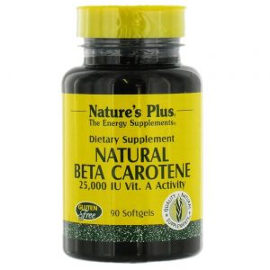 Nature's Plus, Beta Caroteno Natural - 90 Cápsulas