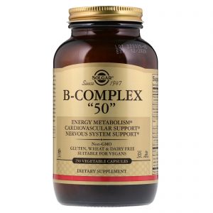 Solgar, Comlexo-B “50”, 250 Cápsulas Vegetais