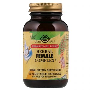 Solgar, Complexo Herbáceo para a Mulher, 50 Cápsulas Vegetais