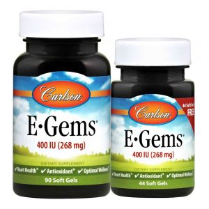 Carlson Labs, E-Gems® 400 UI - 90 Cápsulas em gel