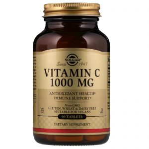 Solgar, Vitamina C, 1.000 mg, 90 Comprimidos