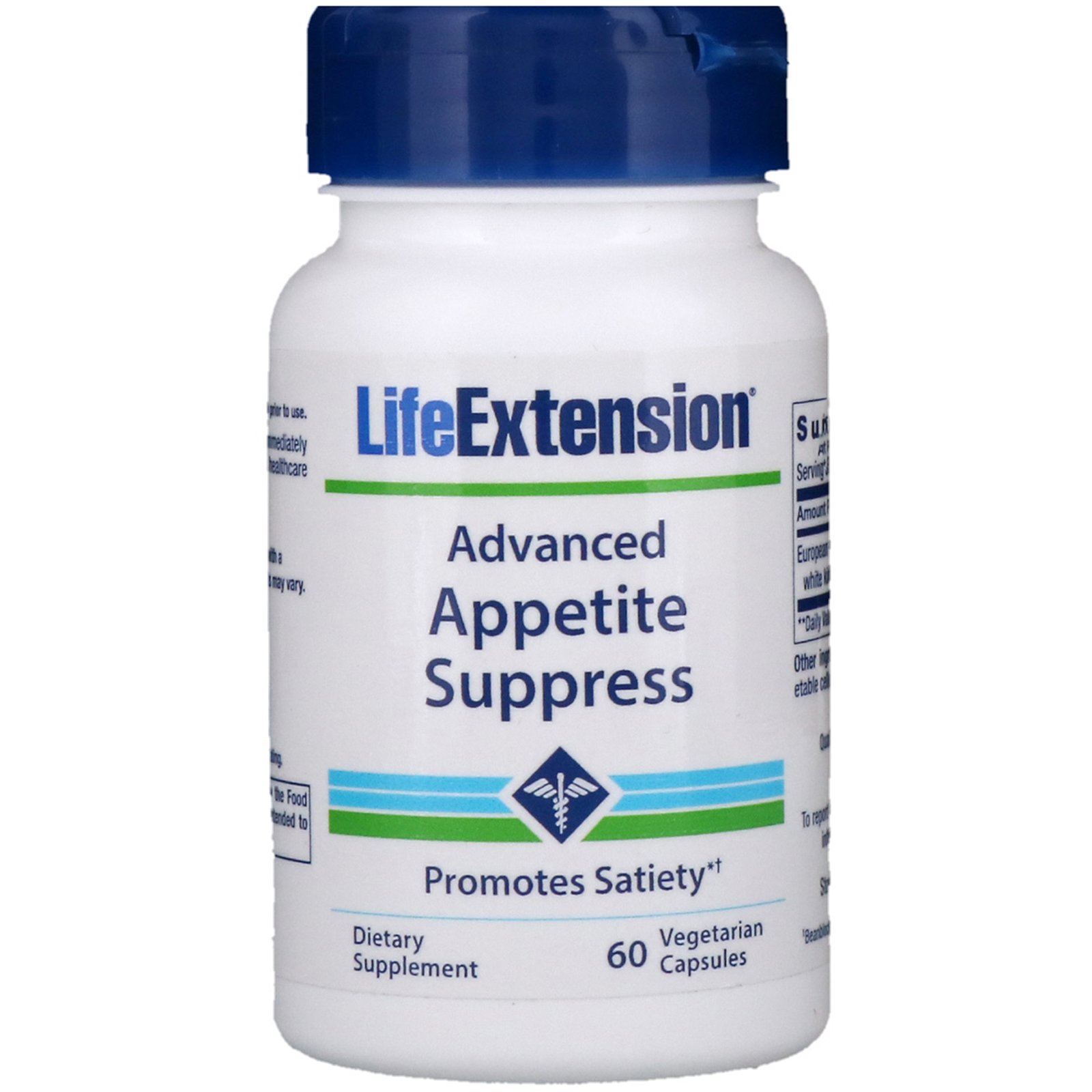 Life Extension, Advanced Appetite Suppress, 60 Cápsulas Vegetais
