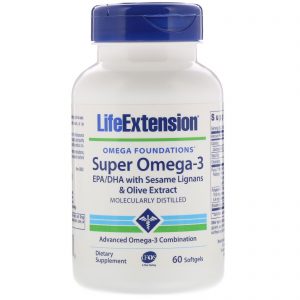 Life Extension, Omega Foundations, Super Omega-3, 60 Cápsulas Softgel