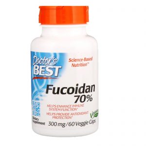 Doctor's Best, Best Fucoidan 70%, 60 Cápsulas Vegetais