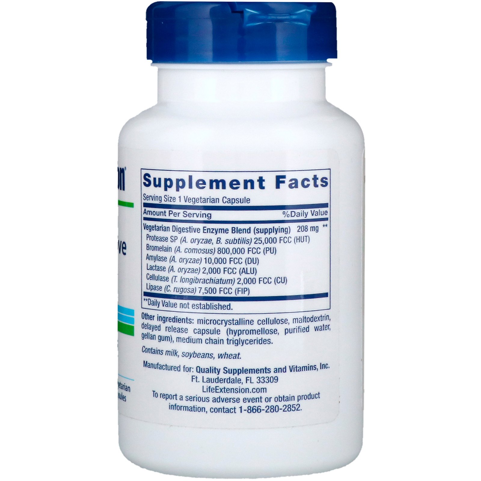 Life Extension, Super Enzimas Digestivas Aprimoradas, 60 Cápsulas Vegetarianas - Imagem 2