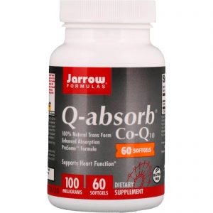 Jarrow Formulas, Q-absorb Co-Q10, 100 mg, 60 Cápsulas Softgel