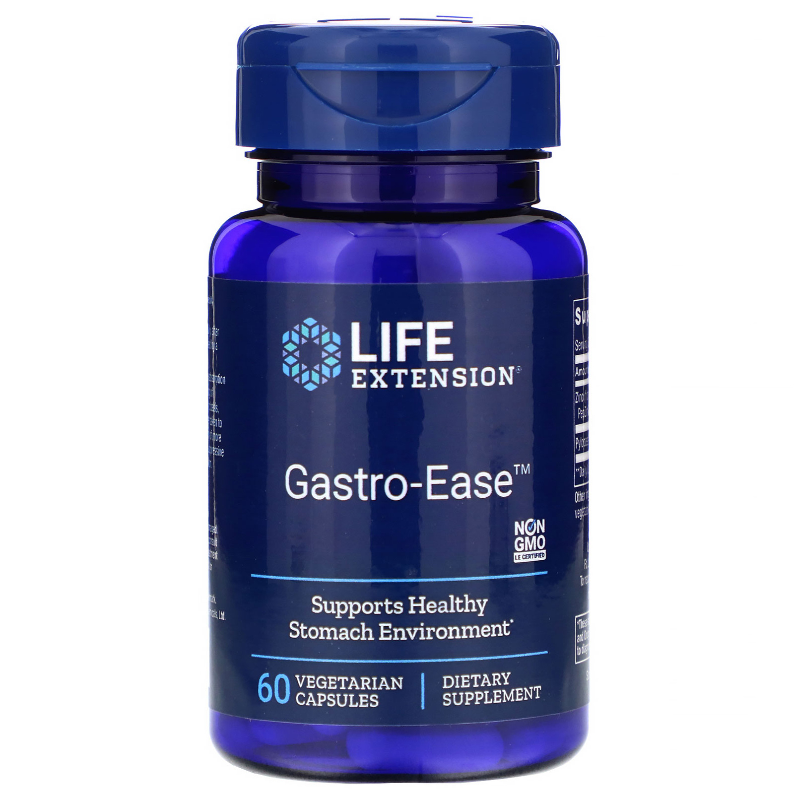 Life Extension, Gastro-Ease, 60 Cápsulas Vegetais