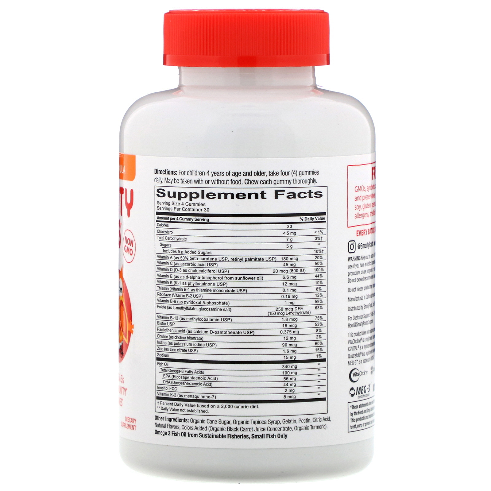 SmartyPants, Kids Formula, Multi e Ômega 3s, Morango Banana, Laranja e Limão, 120 Balas de Goma - Imagem 2