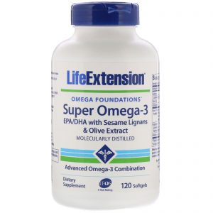 Life Extension, Base do Ômega, Super Ômega-3, 120 Cápsulas gelatinosas