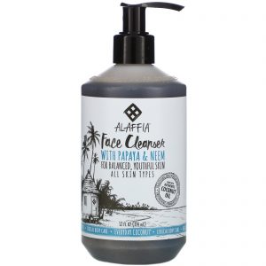 Alaffia, Everyday Coconut, Face Cleanser with Papaya & Neem, 12 fl oz (354 ml)