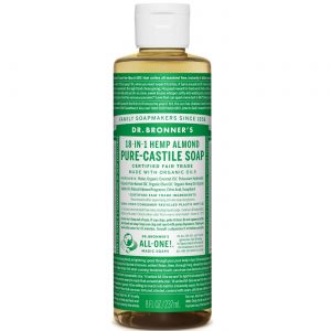 Dr Bronner Óleo de Amêndoas Pure Castela sabão Almond 8 fl oz