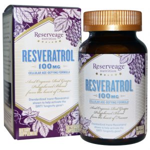 ReserveAge Nutrition, Resveratrol, 100 mg, 60 Veggie Capsules