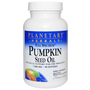 Planetary Herbals, Full Spectrum, Óleo de Semente de Abóbora, 1.000 mg, 90 cápsulas softgel