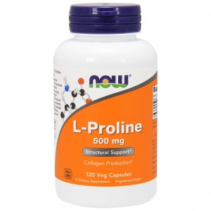 Now Foods, L-Prolina, 500 mg, 120 Cápsulas vegetarianas