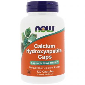 Now Foods, Cápsulas de hidroxiapatita de cálcio, 120 Cápsulas
