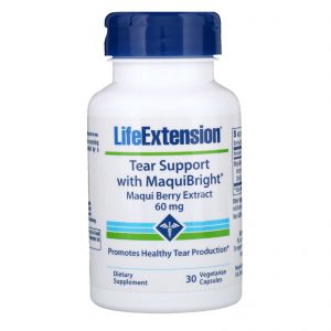 Life Extension, Suporte Lacrimogêneo com MaquiBright, Extrato de Maqui, 60 mg, 30 Cápsulas Vegetarianas