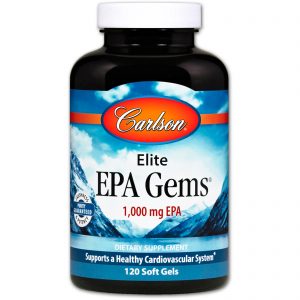 Carlson Labs, EPA Gems Elite, 1000 mg, 120 Cápsulas Gelatinosas