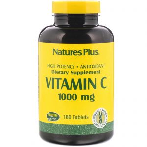 Nature's Plus, Vitamina C, 1.000 mg, 180 comprimidos
