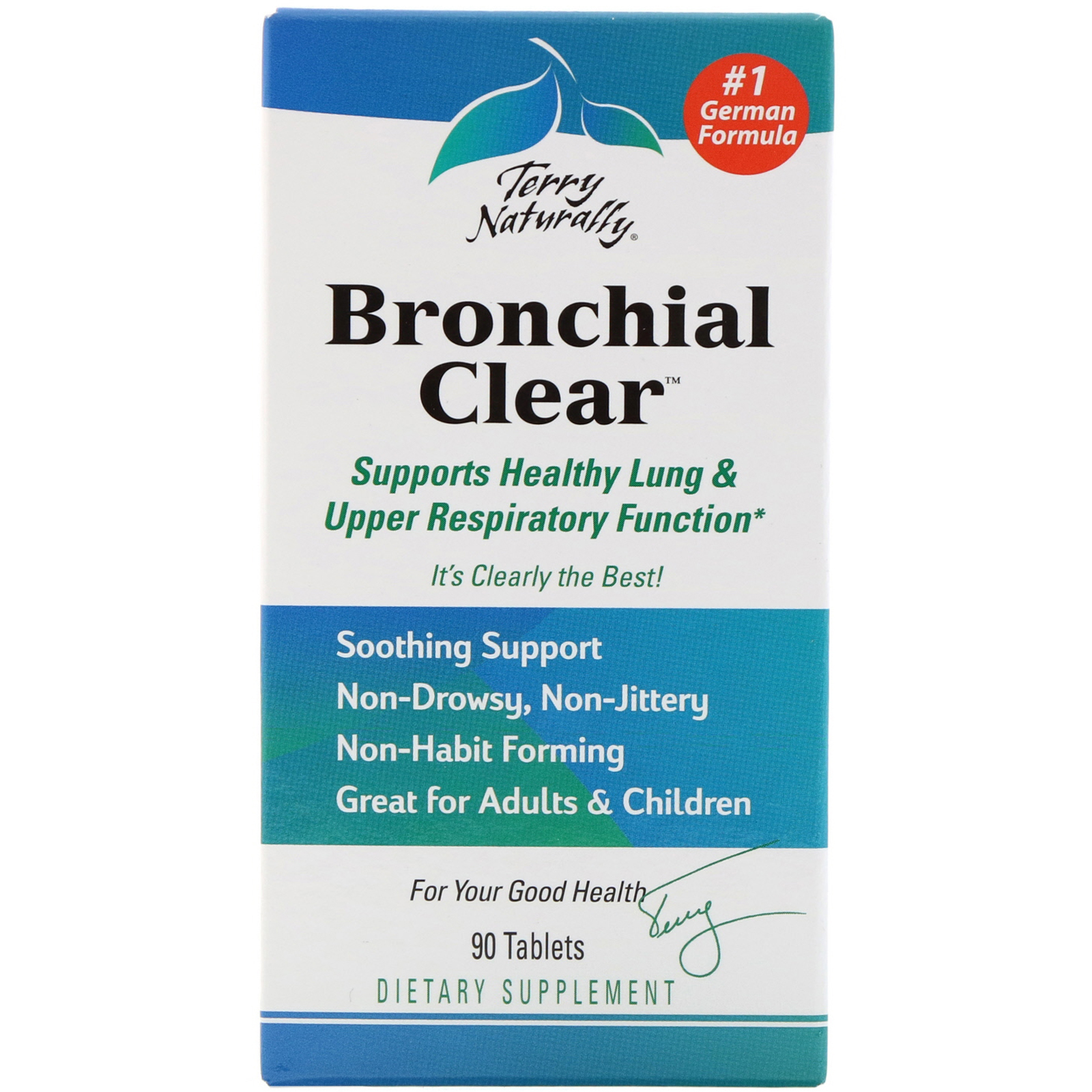 EuroPharma, Terry Naturally, Limpeza dos Brônquios, 90 Comprimidos