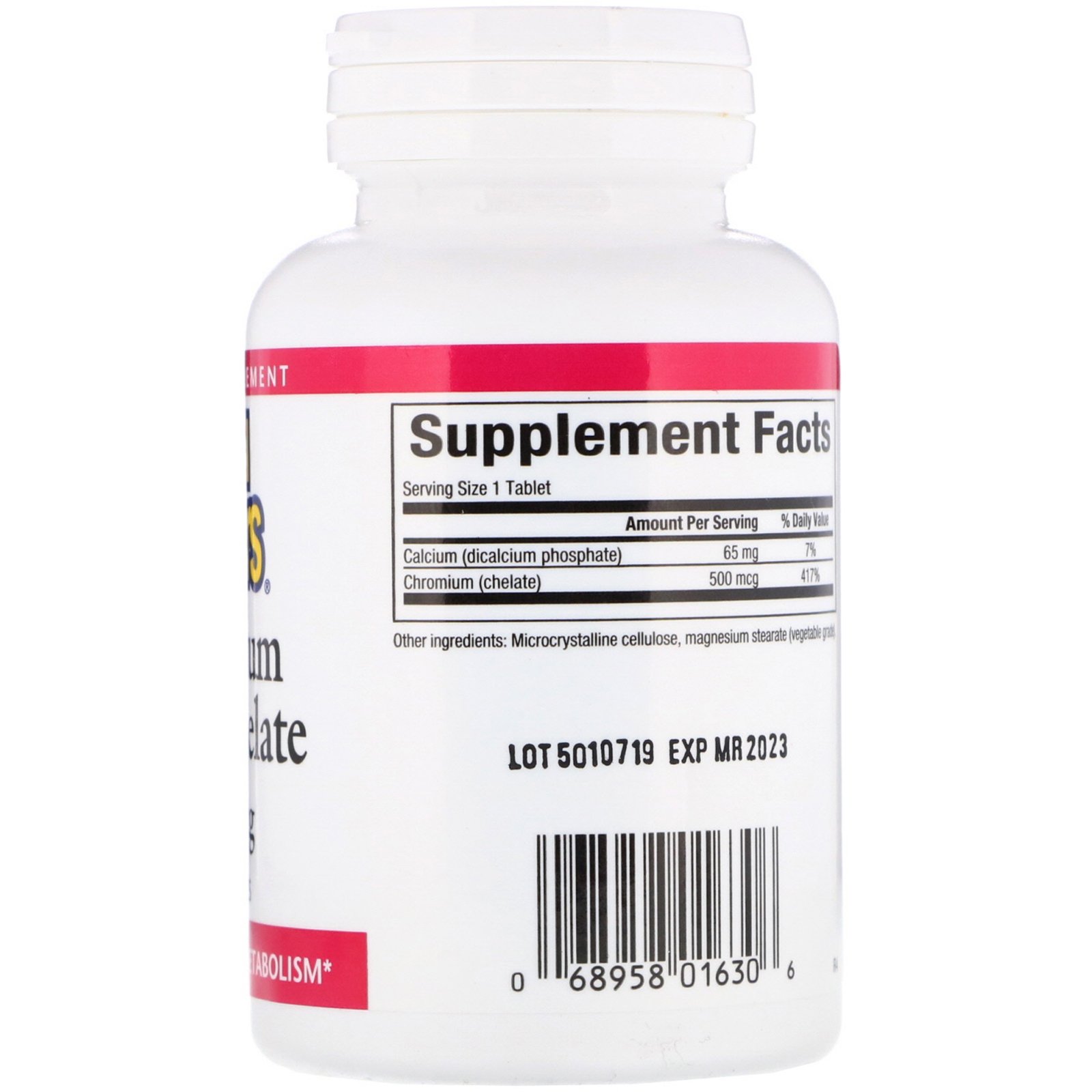 Natural Factors, Quelato de Cromo GTF, 500 mcg, 90 Comprimidos - Imagem 2