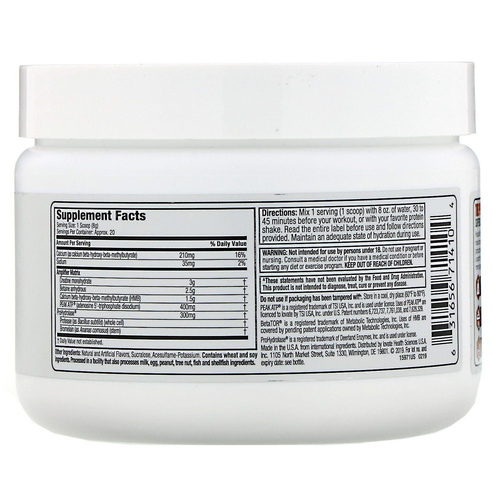 Muscletech, Peak Series, Pro Amp+, O Melhor Construtor de Massa Muscular Magra, Sem Sabor, 159 g (5,61 oz) - Imagem 2