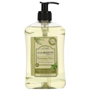 A La Maison de Provence, Sabonete Líquido para Mãos e Corpo, Hortelã-Alecrim, 500 ml (16,9 fl oz)