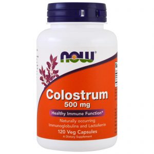 Now Foods, Colostro, 500 mg, 120 Cápsulas Vegetais