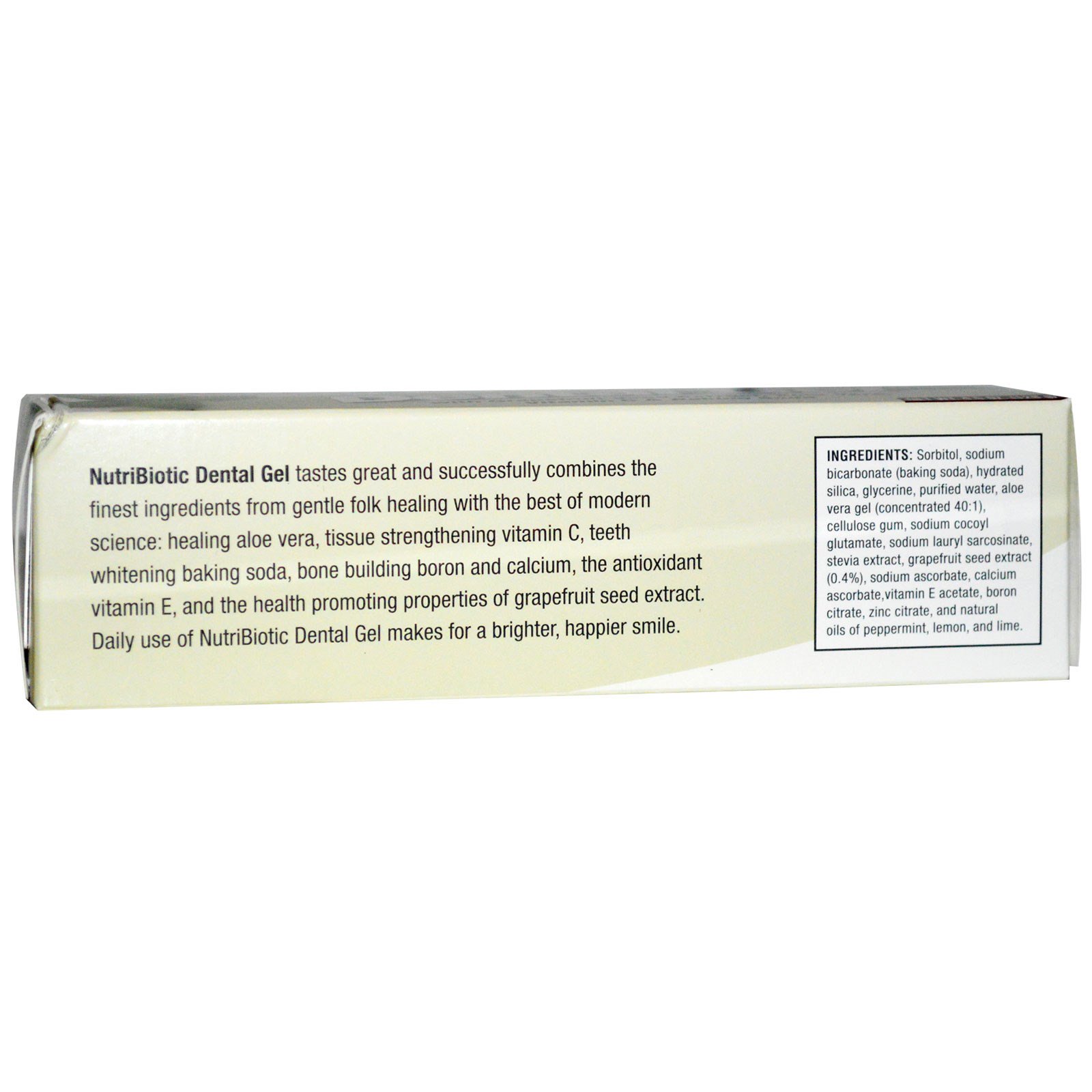 NutriBiotic, Creme Dental, Hortelã-pimenta, 4,5 oz (128 g) - Imagem 2