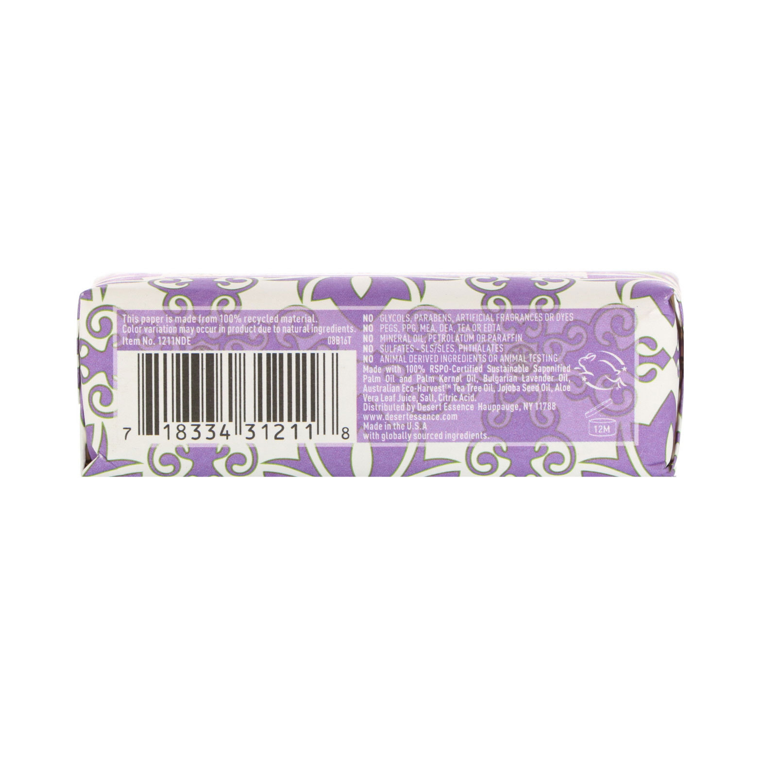 Desert Essence, Sabonete, Lavanda, 5 oz (142g) - Imagem 2