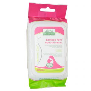 Aleva Naturals, Maternal Care Lenços Bamboo Fem, 30 Lenços, 15 x 20 cm