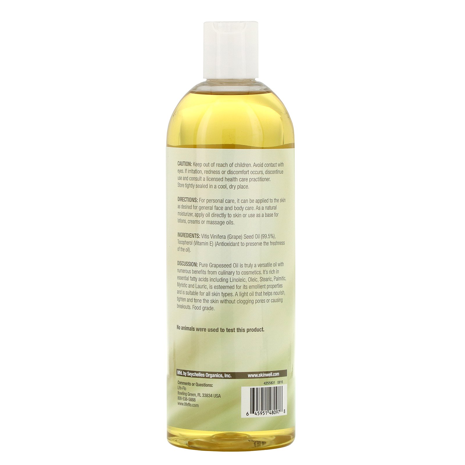Life-flo, Óleo de Semente de Uva, 473 ml (16 fl oz) - Imagem 2