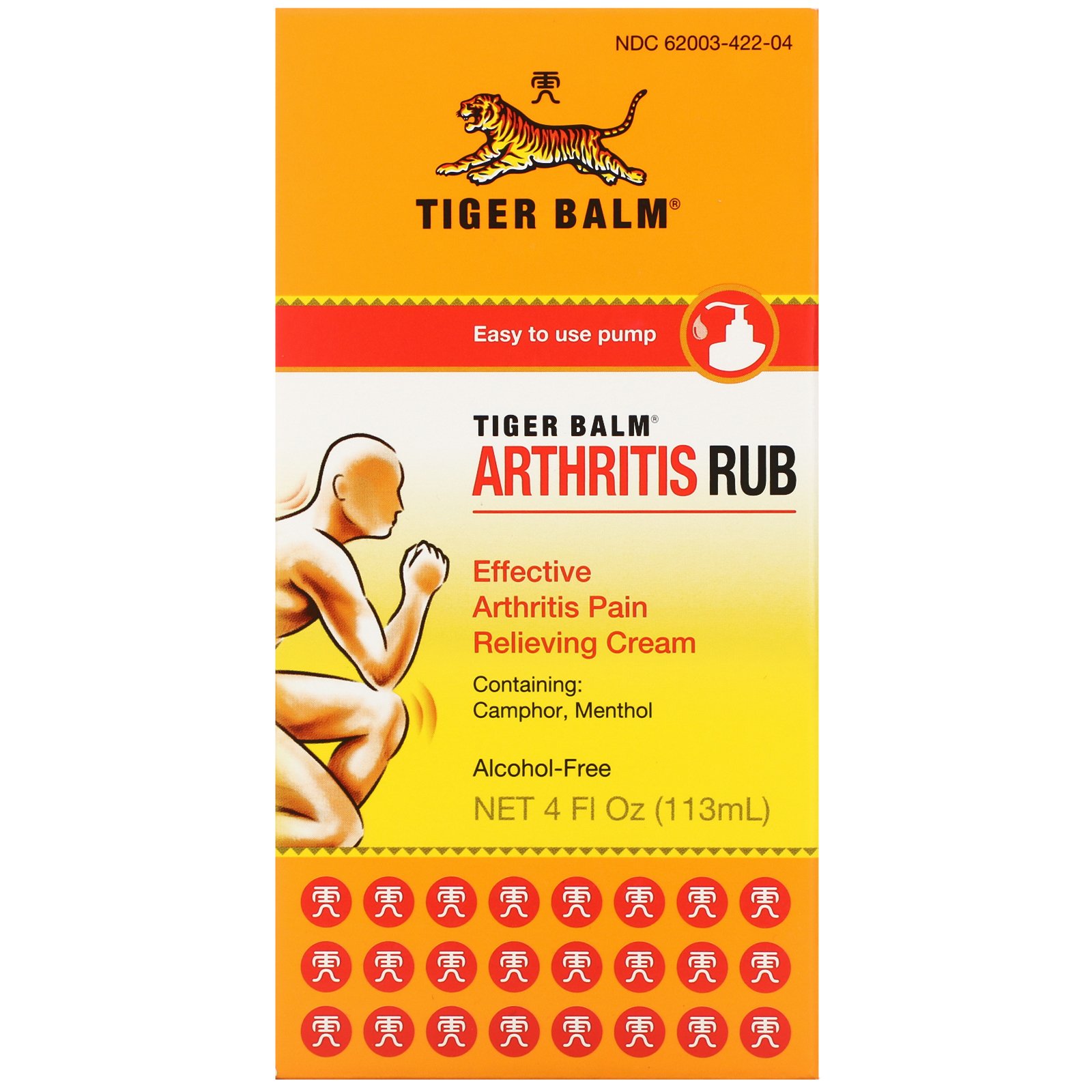 Tiger Balm, Massageador para Artrite, Sem álcool, 4 fl oz (113 ml) - Imagem 2